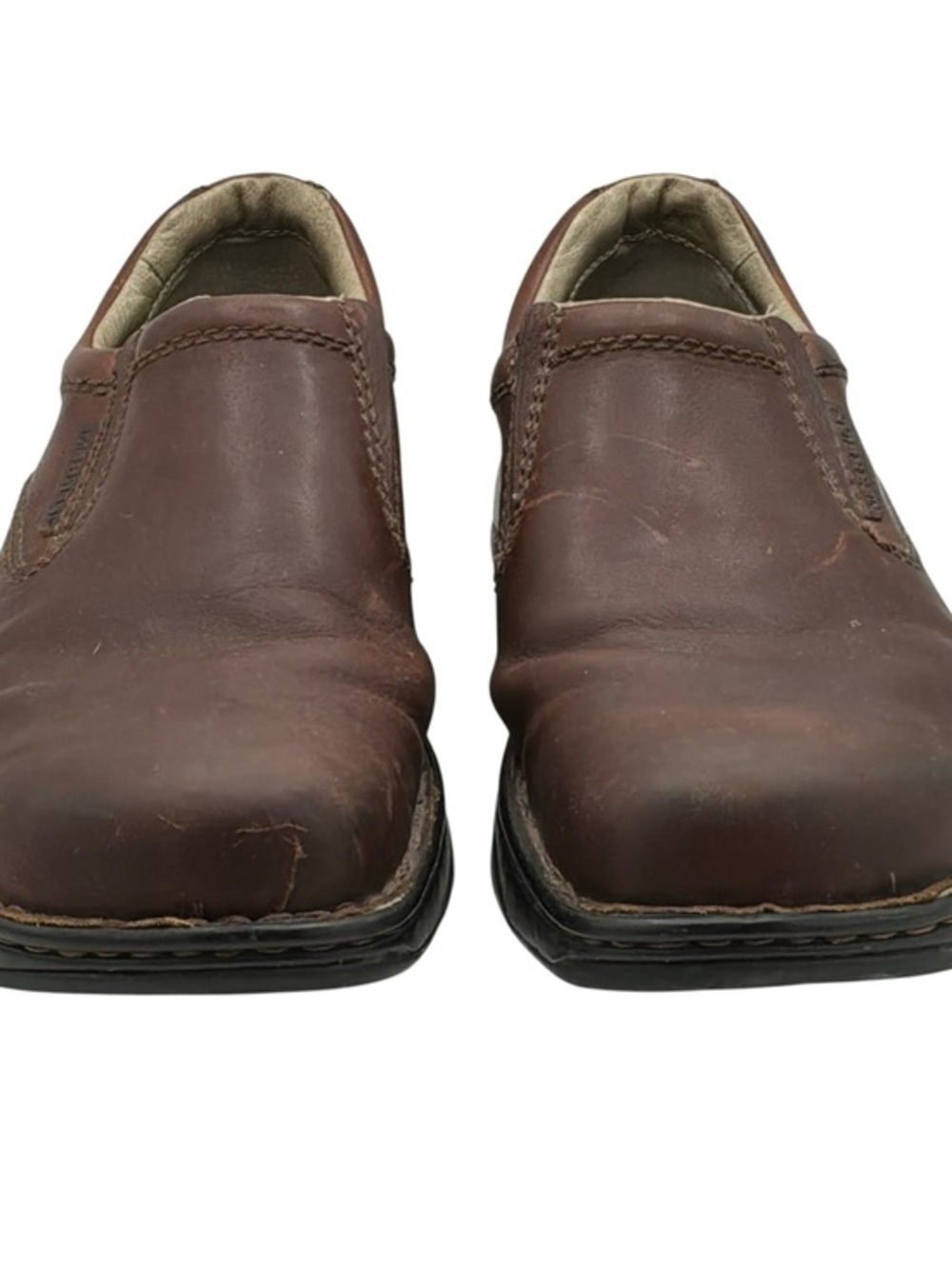Men's Merrell Ortholite World Legend Brown Leather Slip-On Loafers Sz. 11.5